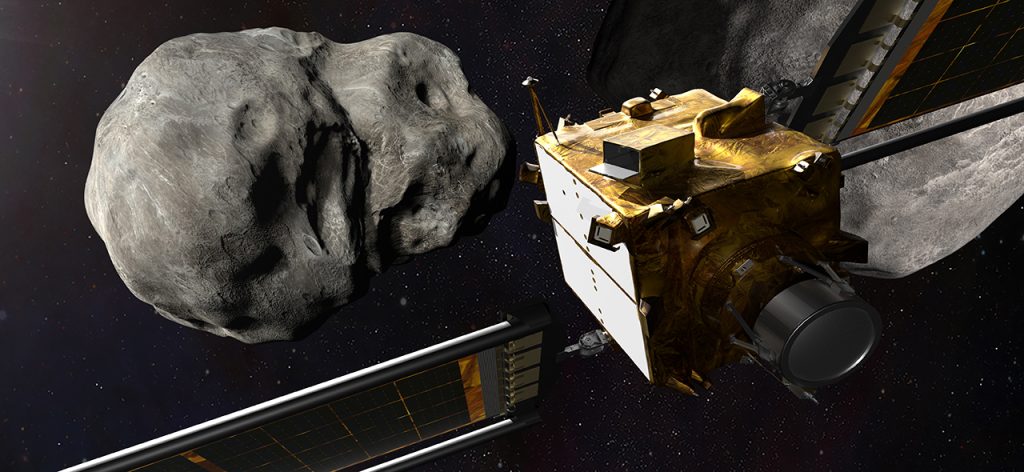 Double Asteroid Redirection Test. National Aeronautics and Space Administration, Public domain, via Wikimedia Commons